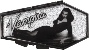 Kreepsville 666 Vampira Silver Glitter Coffin Compact