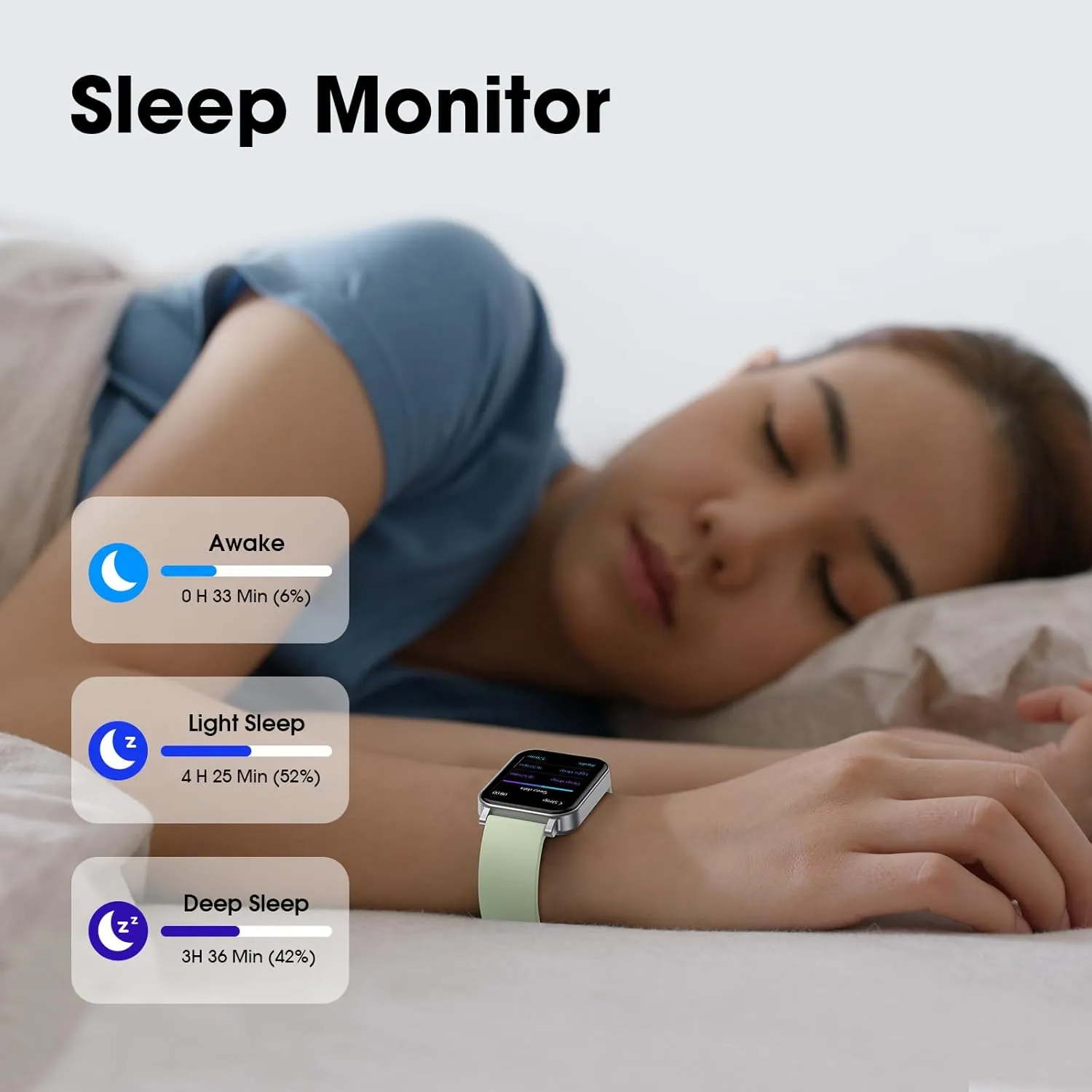 Kummel Smart Watch for Girls Boys Teens No App/Phone Required, Fitness Watches for Kids with Heart Rate, Sleep Monitor, Step Counter, Calories Tracker, Pedometer Waterproof Watch, Lightweight