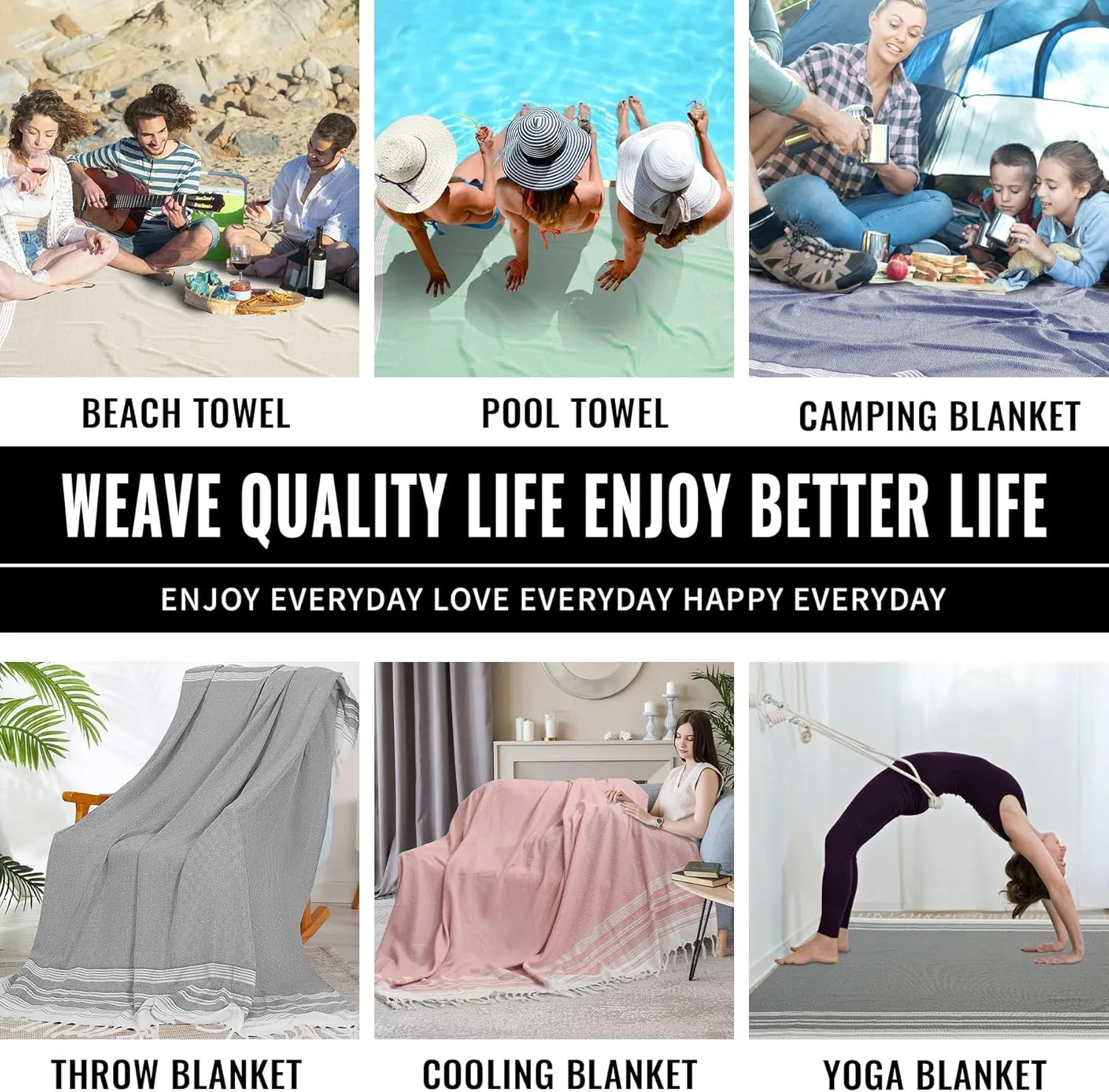 Large Camping Blanket Throw Blanket Car Essentials Lightweight Compact Roadtrip Gadgets Motorhome Rv Accessories Glamping Tent Gear Must Haves Hiker Equipment Hiking Supplies Backpacking Necessities
