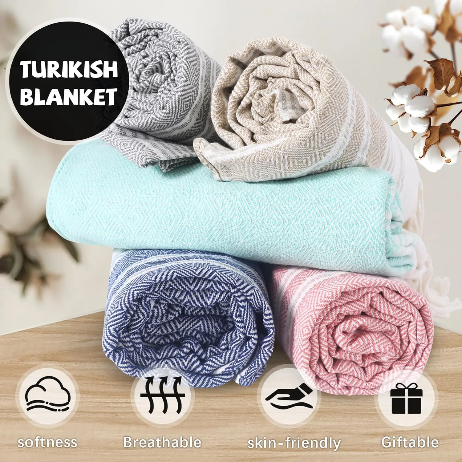 Large Camping Blanket Throw Blanket Car Essentials Lightweight Compact Roadtrip Gadgets Motorhome Rv Accessories Glamping Tent Gear Must Haves Hiker Equipment Hiking Supplies Backpacking Necessities