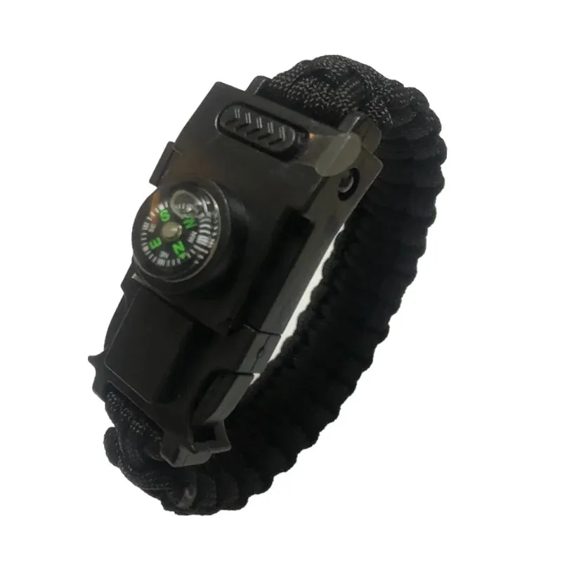 LED Light Multi-Function Survival Bracelet, Emergency Outdoor Tool, Survival Bracelet Paracorde 4mm