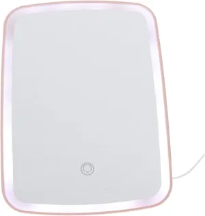Led Lighted Makeup Mirror Small Compact Mirror for Girls Night Light Feature