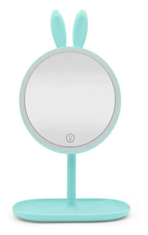 Led Makeup Mirror Makeup Mirror Cosmetic Mirror with Stand, Vanity Makeup Mirror Oval Frame 1X and 3X Magnification Double Sided Table Pedestal Shaving Mirror Living Room Bathroom