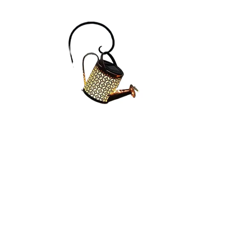 LED Solar Watering Can Light Hanging Kettle Lantern Light Outdoor Waterproof Villa Path Lawn Yard Garden Decoration Lamp