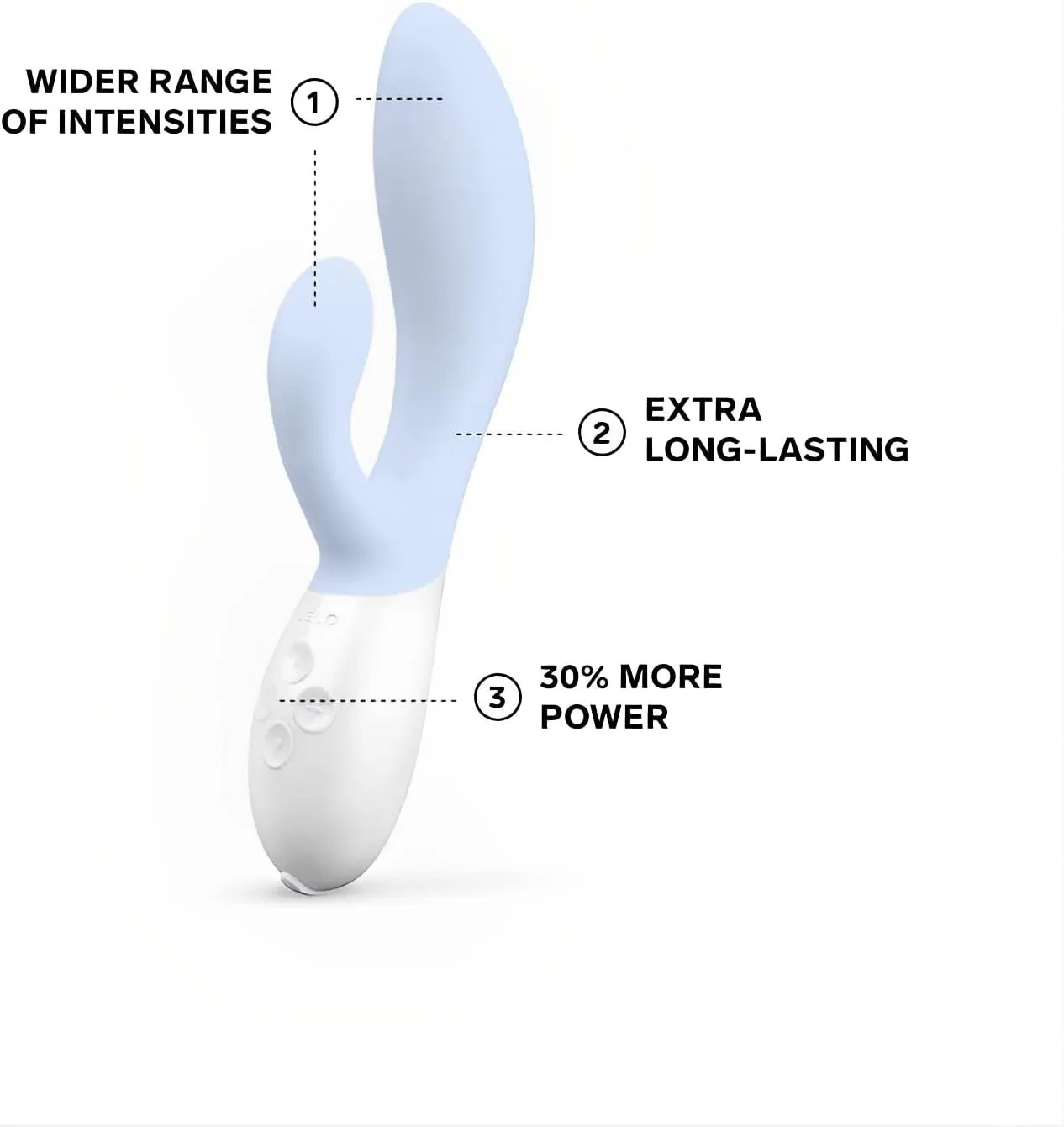 LELO INA 3 G Spot Rabbit Vibrator, Clitoral Rabbit Vibrator for Women with 10 Vibrating Modes and Waterproof Design, Sex Toys for Women, Rabbit Toys for Womens Pleasure, Seafoam