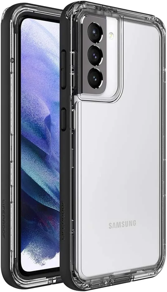 LifeProof NEXT SERIES Case for Galaxy S21 5G (ONLY - DOES NOT FIT Plus or Ultra) - BLACK CRYSTAL (CLEAR/BLACK)