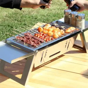 ⏳Limited time 50% OFF⏳🔥Stainless Steel Folding Outdoor Barbecue