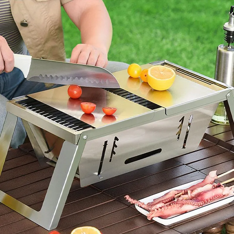 ⏳Limited time 50% OFF⏳🔥Stainless Steel Folding Outdoor Barbecue