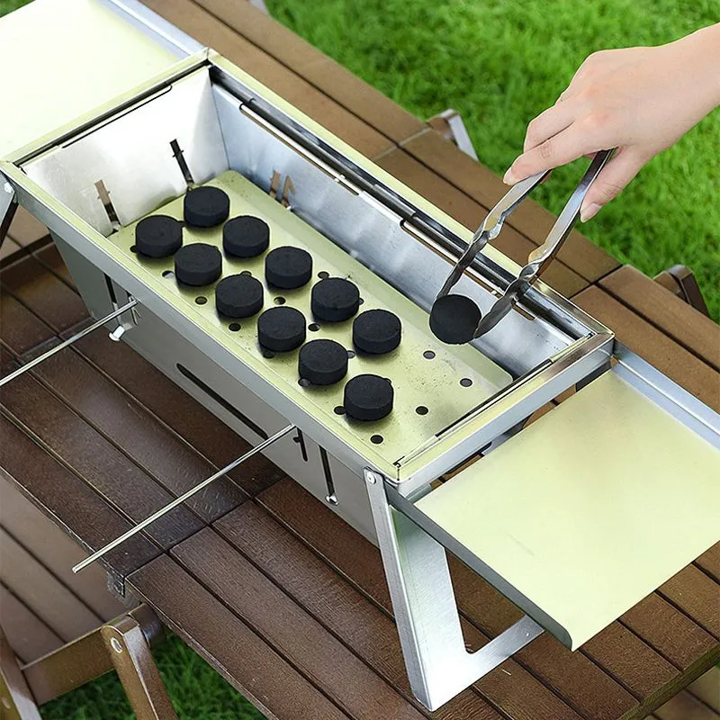 ⏳Limited time 50% OFF⏳🔥Stainless Steel Folding Outdoor Barbecue
