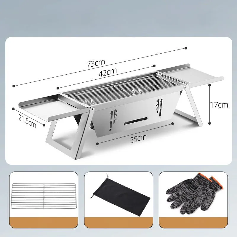 ⏳Limited time 50% OFF⏳🔥Stainless Steel Folding Outdoor Barbecue
