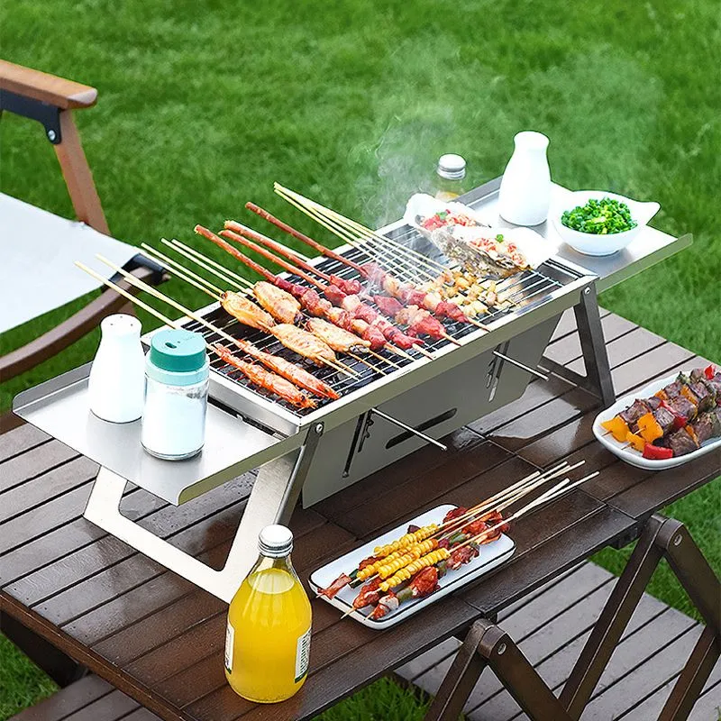 ⏳Limited time 50% OFF⏳🔥Stainless Steel Folding Outdoor Barbecue