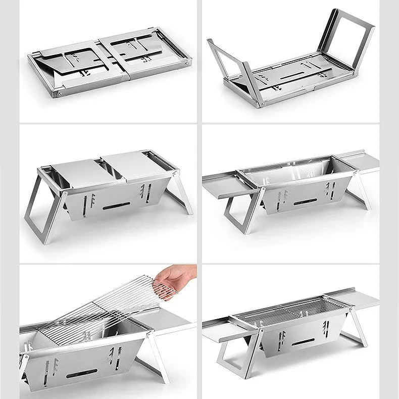 ⏳Limited time 50% OFF⏳🔥Stainless Steel Folding Outdoor Barbecue