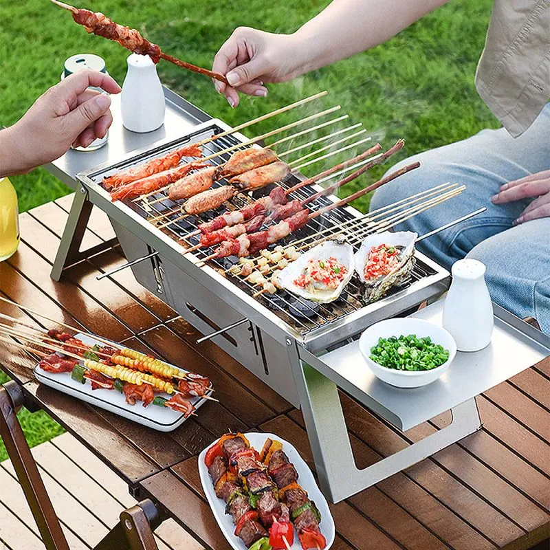 ⏳Limited time 50% OFF⏳🔥Stainless Steel Folding Outdoor Barbecue