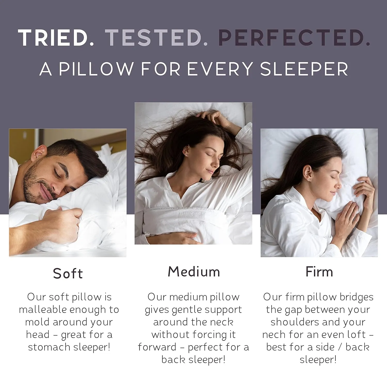 Lincove Cloud Natural Canadian Down Pillow, White Luxury Sleeping Pillow - 625 Fill Power, 500 Thread Count Cotton Shell, Made in Canada, Queen - Firm, 1 Pack