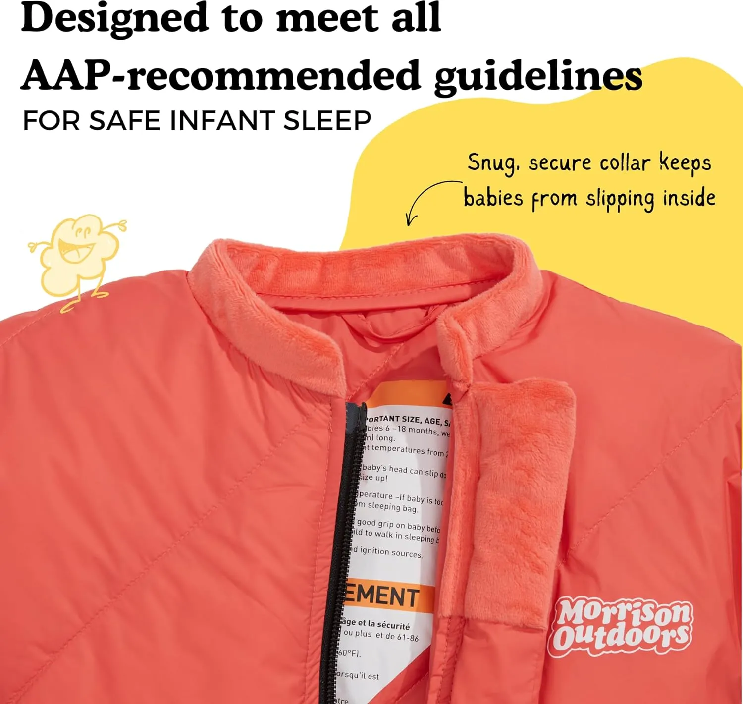 Little Mo 20 Down Baby Sleeping Bag (6-24 Months) The Warmest, Safest Ultralight Down Camping Sleeping Bag for Babies and Toddlers.