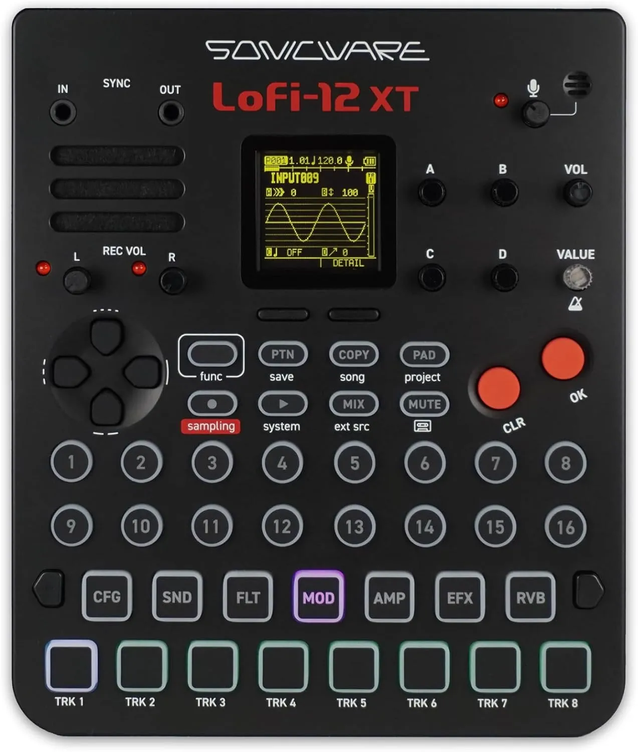 Lofi-12 XT [Low-res Digitized Sampler] 12/24kHz Early-Digital Sound Sampling 12-bit Sampler mode, Compact/Lightwight/Battery-powered《Try Now, Intro Deal!》