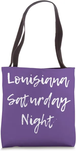 Louisiana Bayou State Saturday Night Swamp Love Pelican Tote Bag