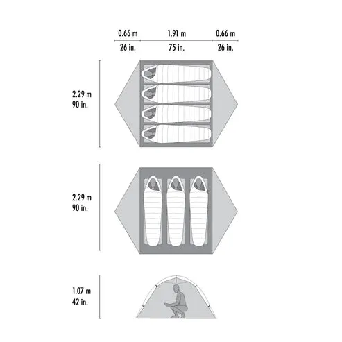 LT Hubba Tent Backpacking Hubba Exquisite 3-Person MSR | Time-limited sale