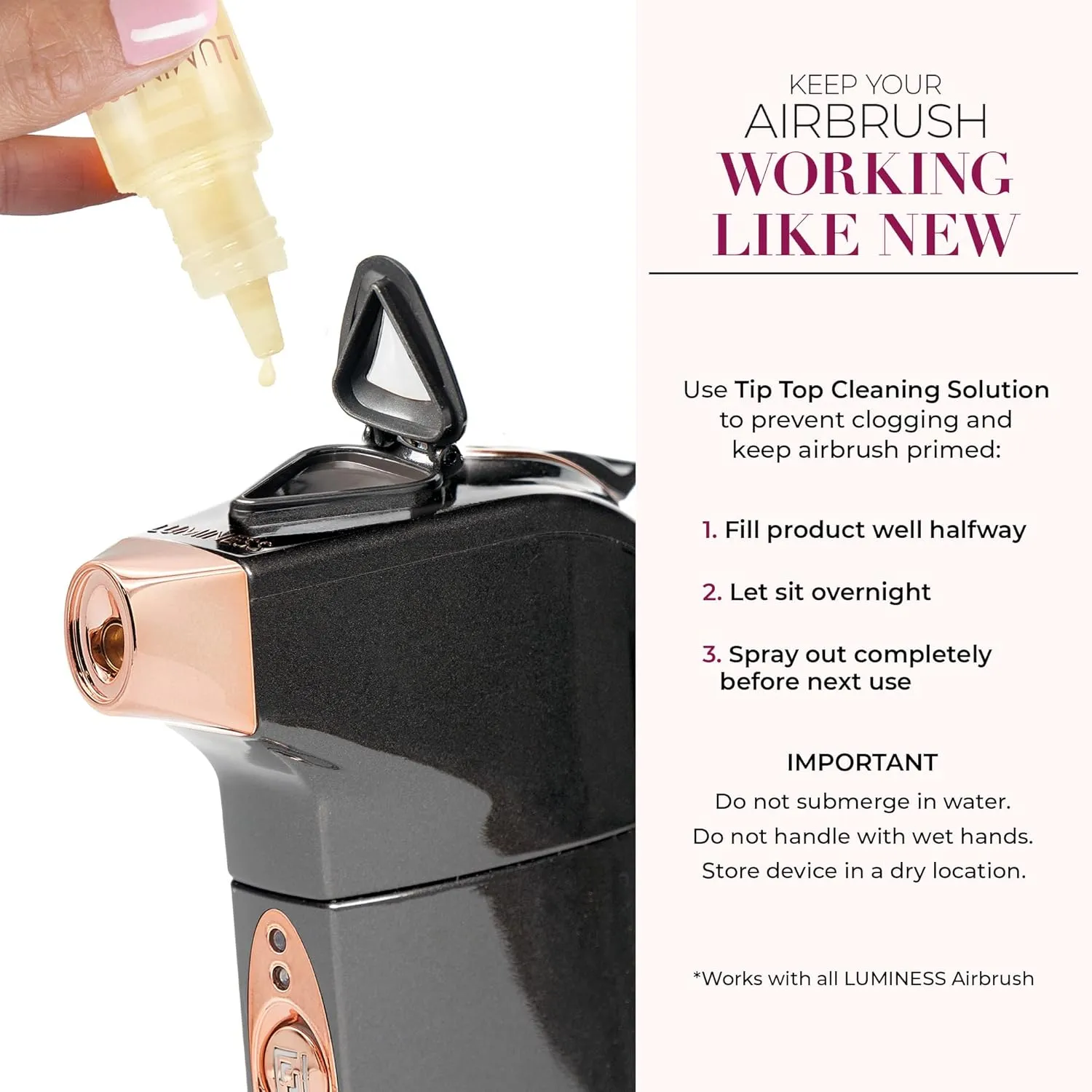 Luminess Breeze Duo Airbrush Makeup System, Deep Coverage – 9-Piece Kit includes 2x Silk Airbrush Foundation, Apricot Shade Blush, Glow Highlighter, Moisturizer Primer, and Airbrush Cleaning Solution