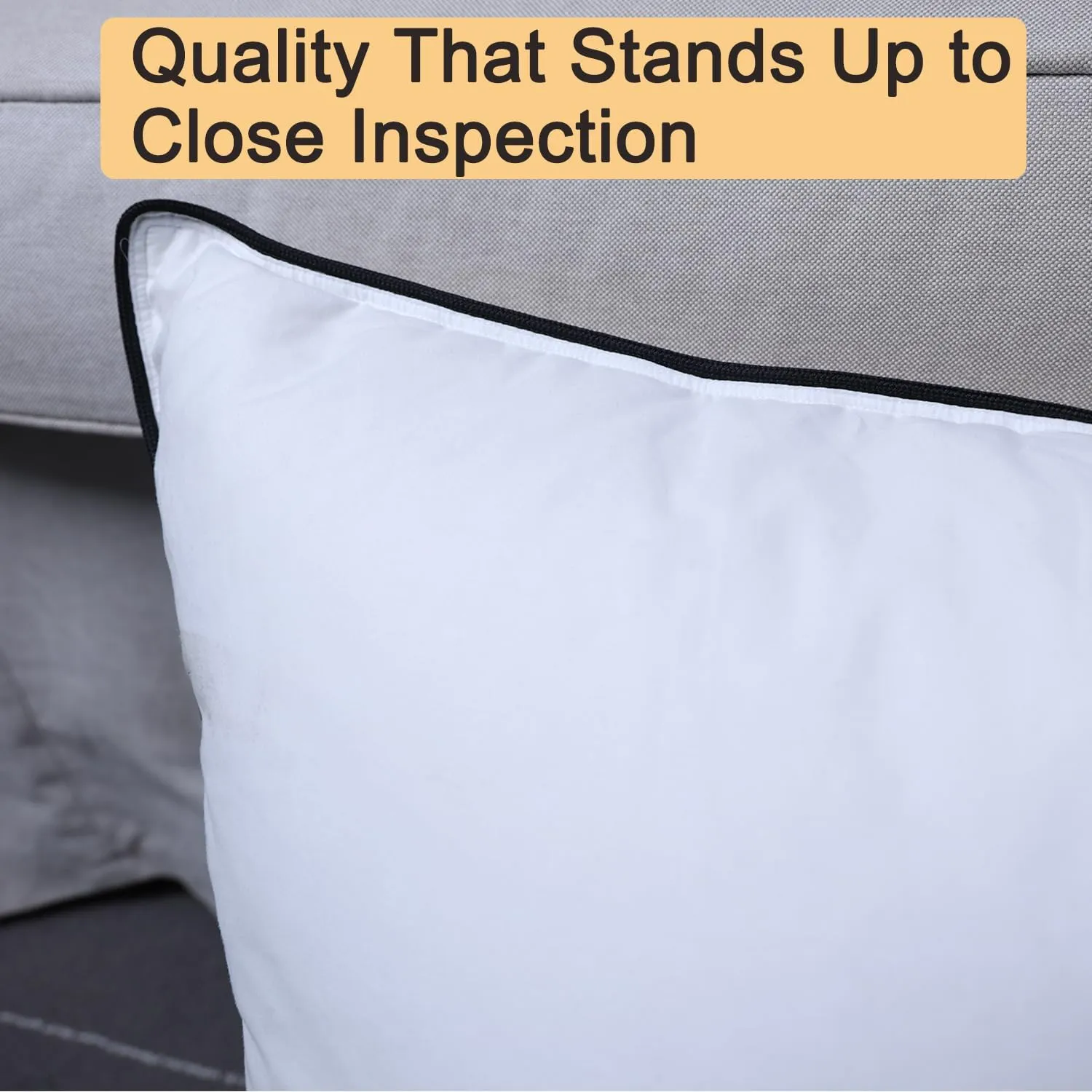 Luxury Down Fiber Pillow - Soft Down Fiber Pillows for Sleeping Breathable, All Seasons - Perfect for Bedroom & Hotel - King (20" x 36"),1 Pack