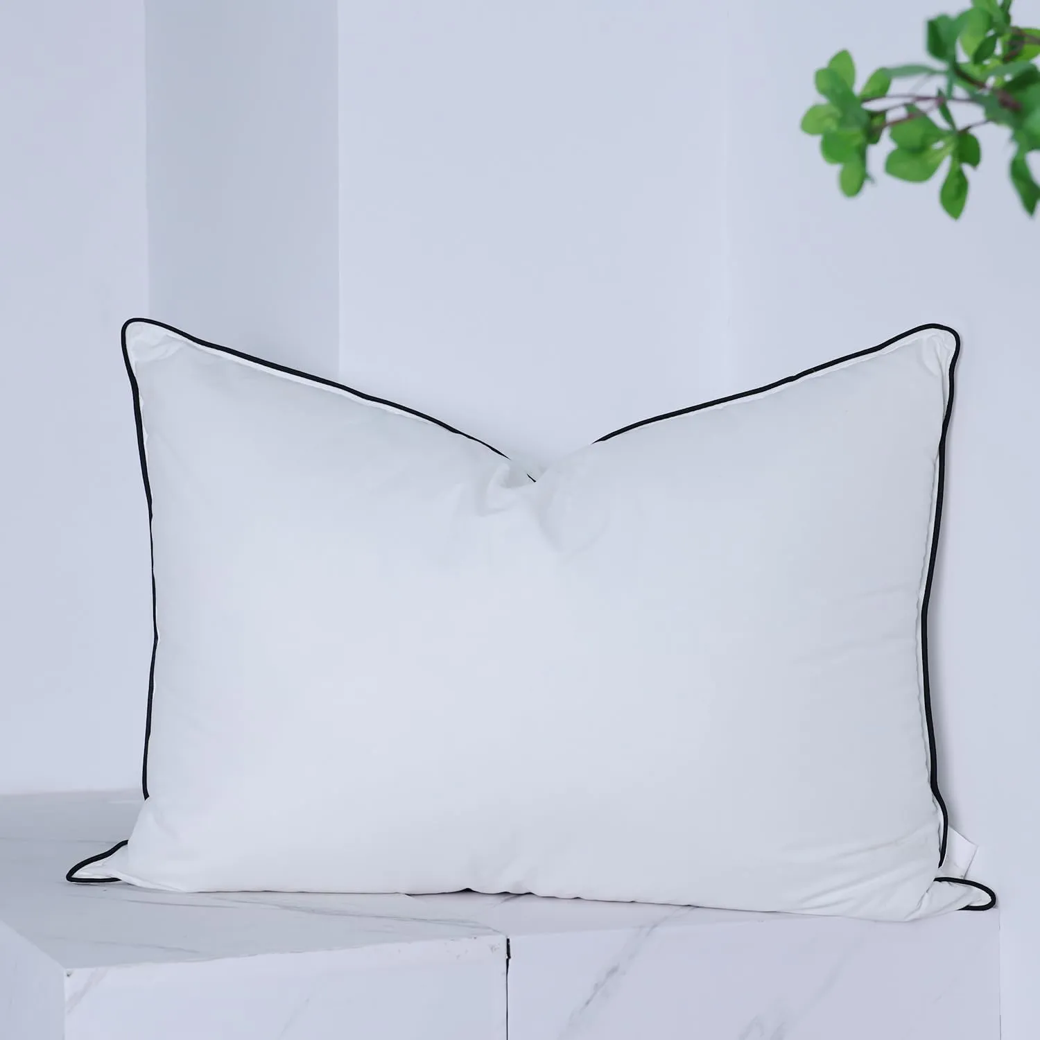 Luxury Down Fiber Pillow - Soft Down Fiber Pillows for Sleeping Breathable, All Seasons - Perfect for Bedroom & Hotel - King (20" x 36"),1 Pack