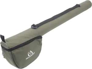 M MAXIMUMCATCH Maxcatch Fly Fishing Rod Case with Reel Pouch, Complete Protection Bag, For 9FT 2/4 Pieces Rod, Single (Green, 9' 4sec)