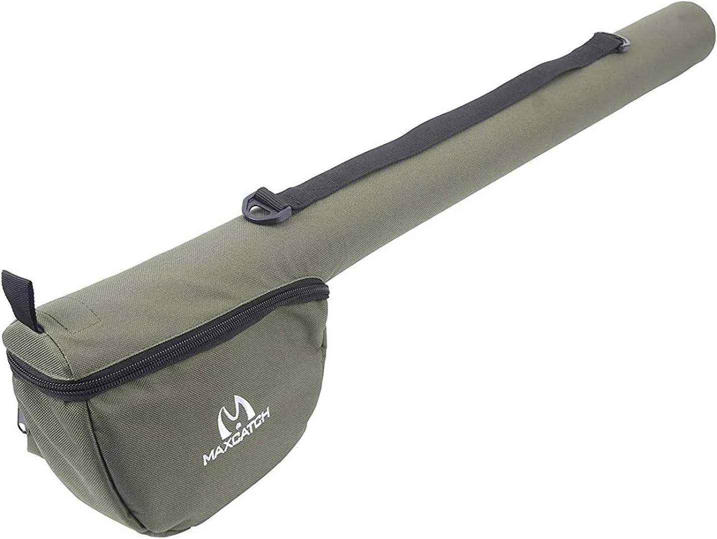 M MAXIMUMCATCH Maxcatch Fly Fishing Rod Case with Reel Pouch, Complete Protection Bag, For 9FT 2/4 Pieces Rod, Single (Green, 9' 4sec)