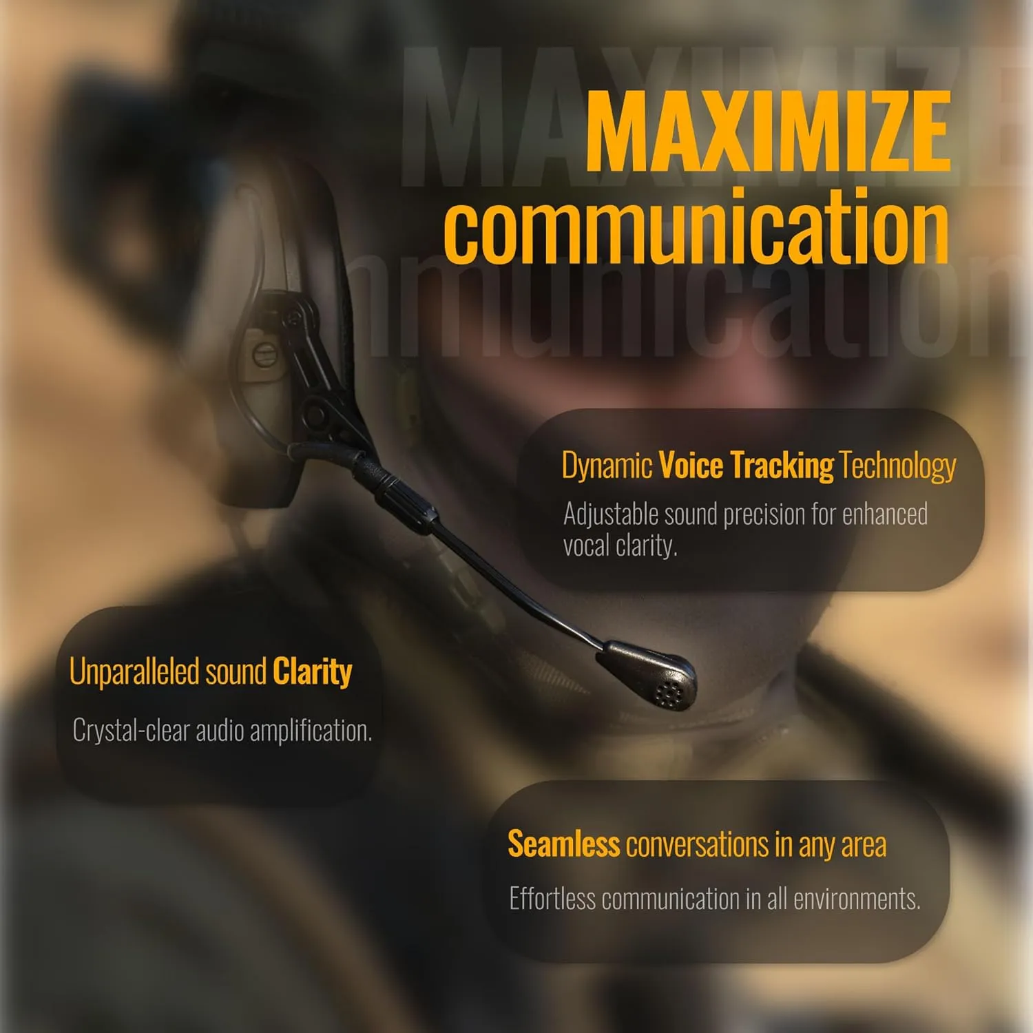 M32 PLUS Tactical Headset for Helmet - Noise Canceling Headphones with mic for Shooting & Hunting Earmuffs, Nato TP120 Jacket Black
