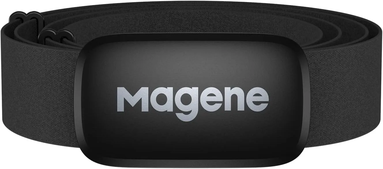 Magene H64 Heart Rate Monitor, Heart Rate Sensor Chest Strap, Protocol ANT /Bluetooth, Compatible with iOS/Android APPs (New H64)