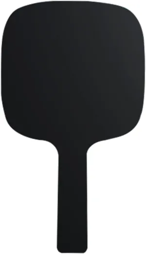 MaGiLL Mirror Hand-held Makeup Mirror HD Small Square Mirror Hand Mirror with Handle Compact Mirror Women's Vanity Mirror Four Color Choice (Color : Black) (Black)