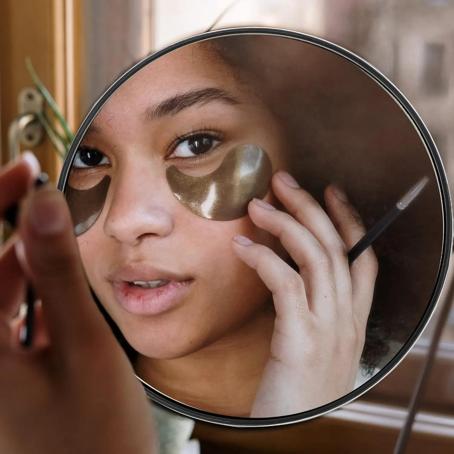 Magnifying Mirror Magnifying Mirror 20X Shower Mirror Wall Mounted Magnifying Mirror Vanity Mirror with Suction Cups for Makeup Tool, 5. 8inch Silver Magnifying Travel Mirror