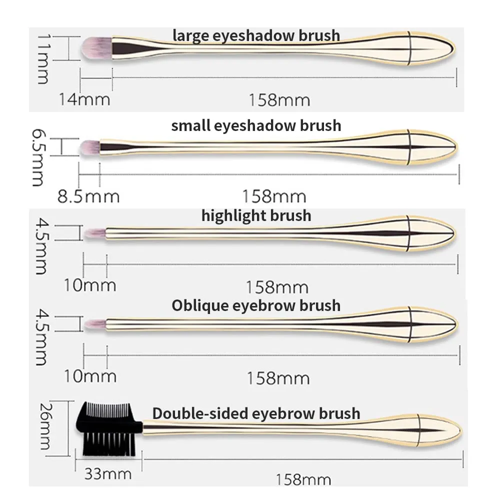 Makeup Brushes Foundation Powder Eye Shadow Makeup Brushes Set Professional 10pcs Makeup Tools Set for cosmetic Beauty Foundation Blush Powder Eyeshadow (Rose Gold 10 Brush Set   Opp Bag)