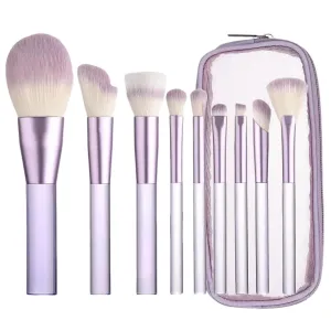Makeup Brushes with Organizer Bag, 9 Pcs Synthetic Premium Powder Foundation Brush,Blending Eyeshadow Contour Eyeliner Concealer Brushes,Gifts for Mom