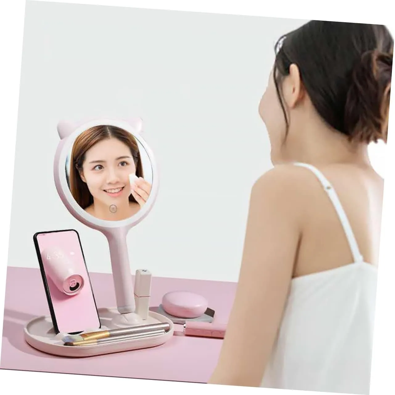 Makeup Light Mirror Led Makeup Mirror Lights Desk Table Portable Compact High Definition