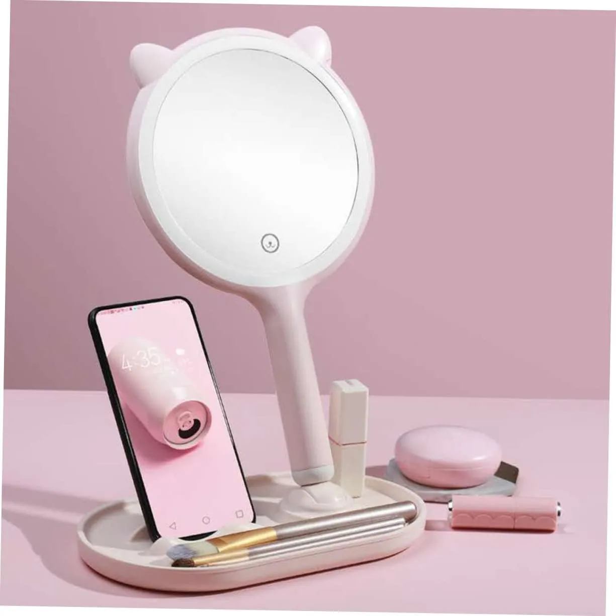 Makeup Light Mirror Led Makeup Mirror Lights Desk Table Portable Compact High Definition