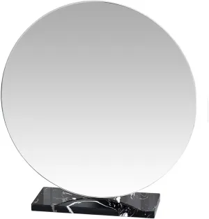 Makeup Mirror Compact Mirror Desktop Makeup Mirror Beauty Makeup Mirror Simple Vanity Mirror Large Desktop Mirror Modern High-Definition Mirror Vanity Mirror Make up Mirror(Black,X-Small)