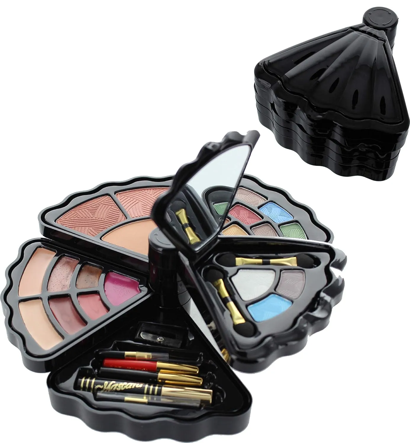 Makeup set - Eyeshadows, blush, lip gloss, mascara and more