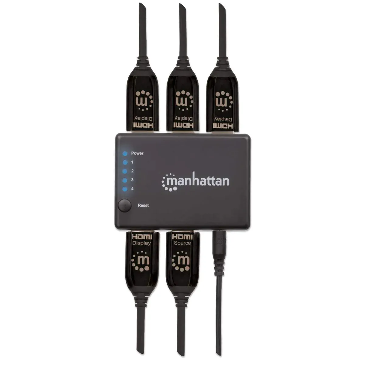 Manhattan 4K Compact 4-Port HDMI Splitter