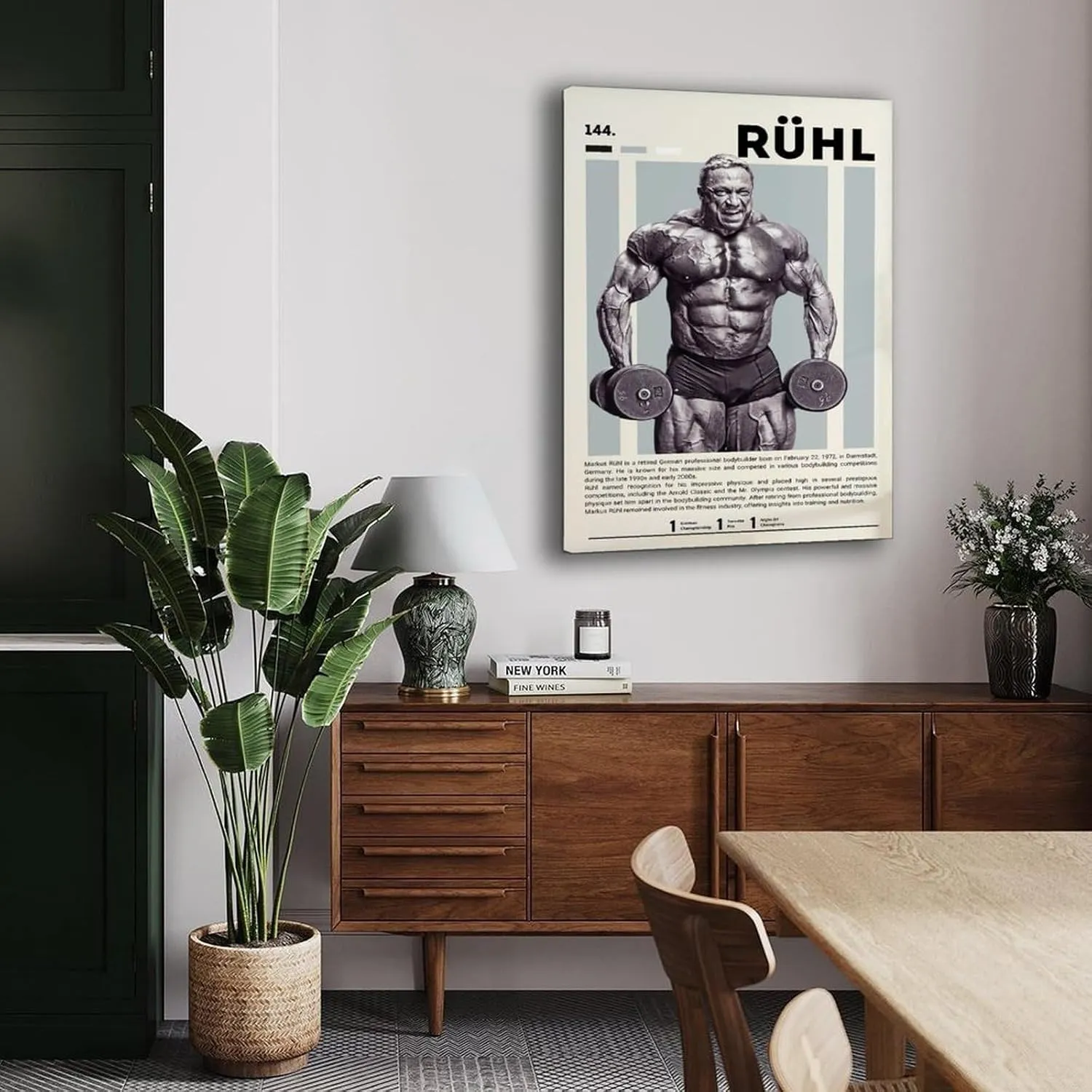 Markus Rühl Bodybuilder Poster 3 Canvas Painting Wall Art Poster for Bedroom Living Room Decor 16x24inch(40x60cm)