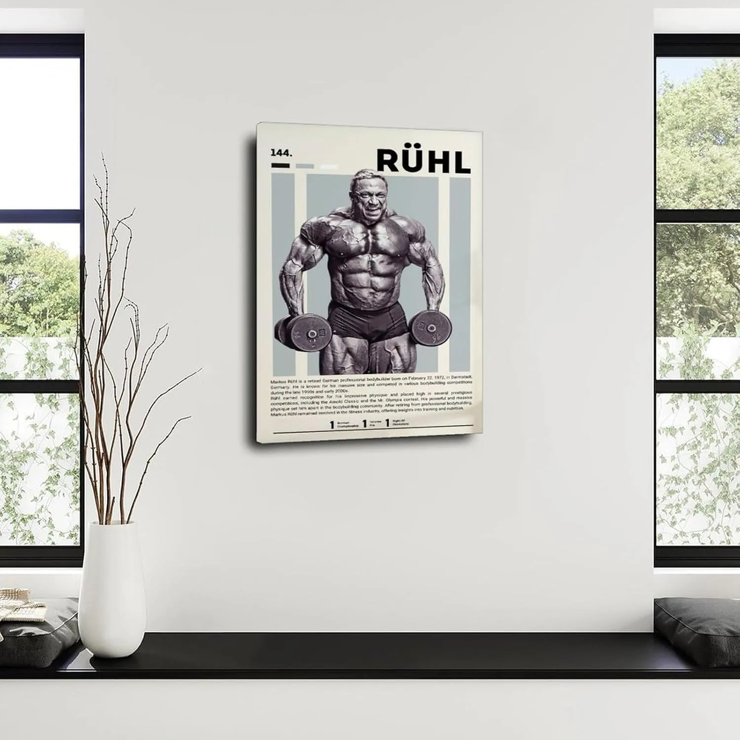 Markus Rühl Bodybuilder Poster 3 Canvas Painting Wall Art Poster for Bedroom Living Room Decor 16x24inch(40x60cm)