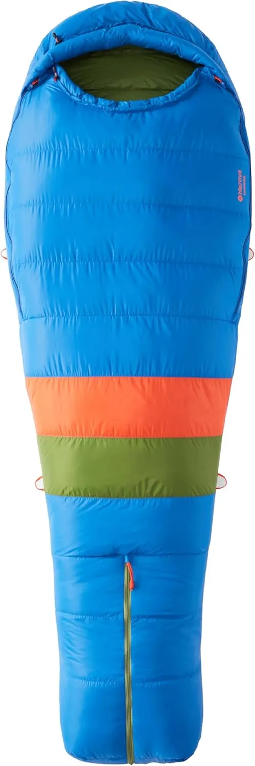 MARMOT Men's Sawtooth 15° Sleeping Bag, 650 Fill Down for Camping & Backpacking