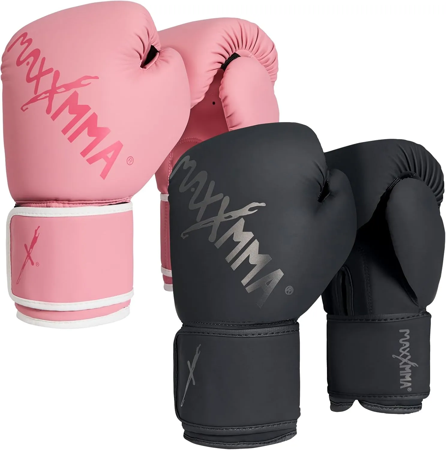 MaxxMMA Pro Style Boxing Gloves for Men & Women, Training Heavy Bag Workout Gloves, Muay Thai, Sparring Kickboxing Punching Bag Work Fight Gloves