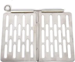 MDybf Charcoal BBQ Foldable Grill Plate Ultralight Baking Cooling Rack Heavy Duty Dining Cooking Roasting Kitchen Utensils for Outdoor Camping Hiking