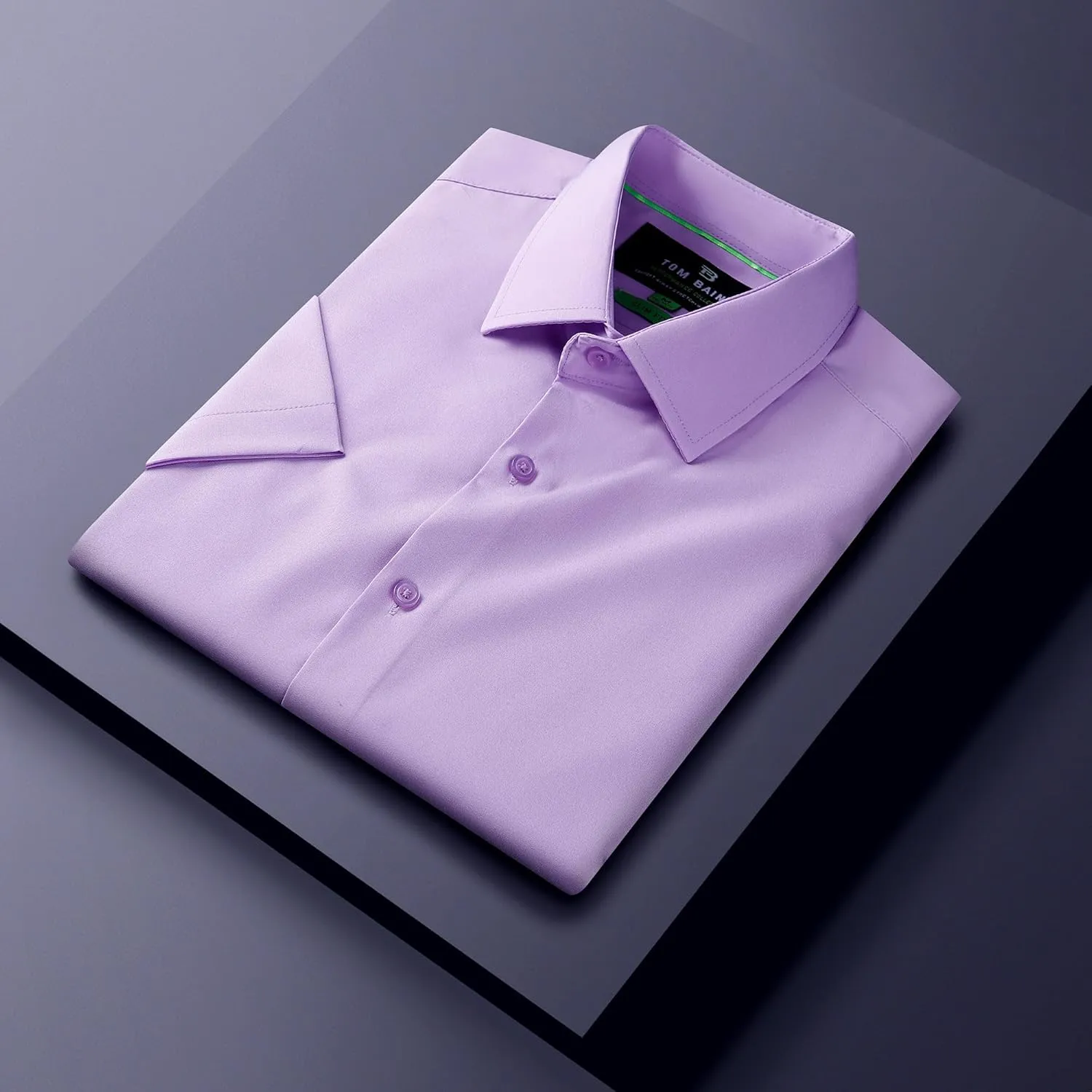 Men Slim Fit Performance Short Sleeve Button Down