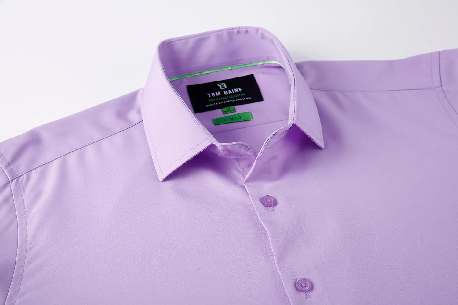 Men Slim Fit Performance Short Sleeve Button Down