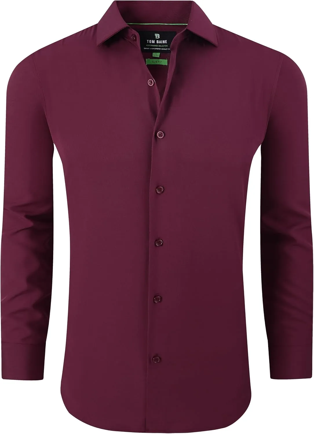 Men's Performance Stretch Long Sleeve Basic Button Down