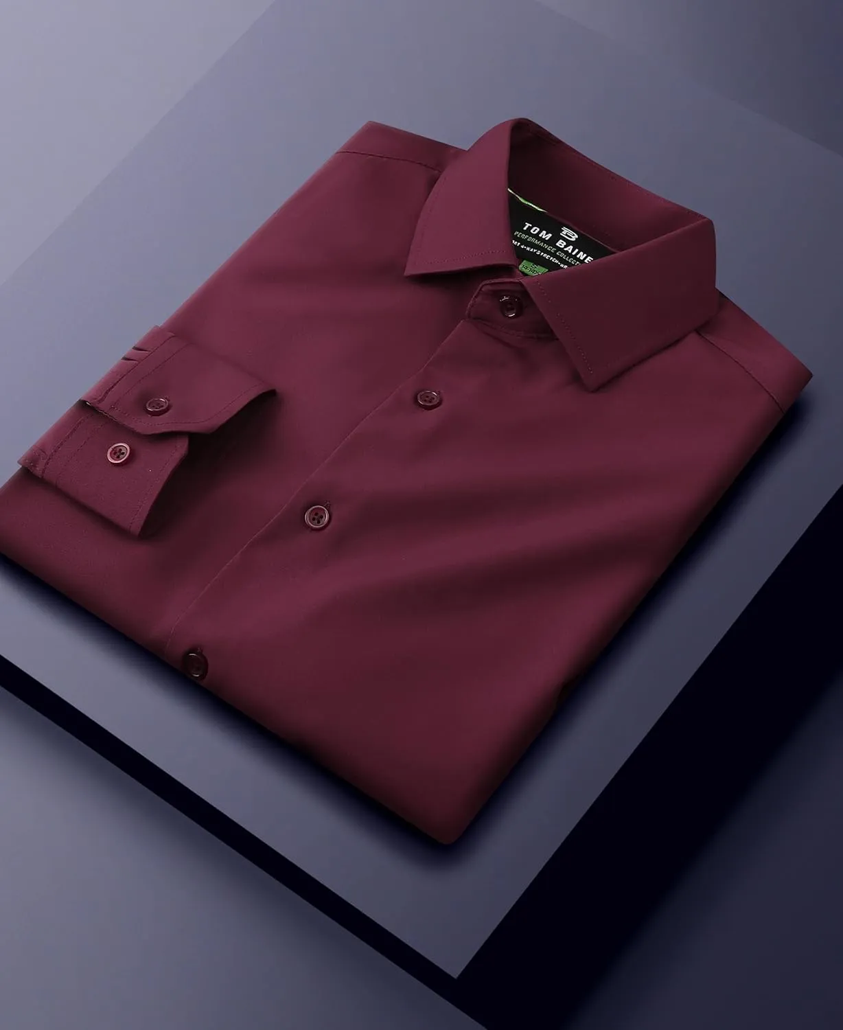 Men's Performance Stretch Long Sleeve Basic Button Down