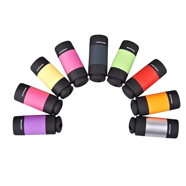 Mini LED Pocket Flashlight USB Rechargeable Portable Torch Waterproof Keychain Small Lantern White Light with Battery