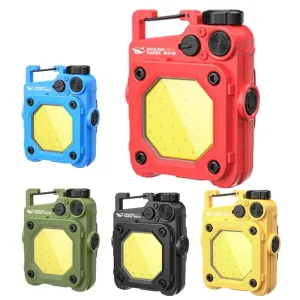 Mini LED Portable Keychain Flashlight Multifunction COB Work Light USB Rechargeable Strong Magnet Outdoor Camping Lantern