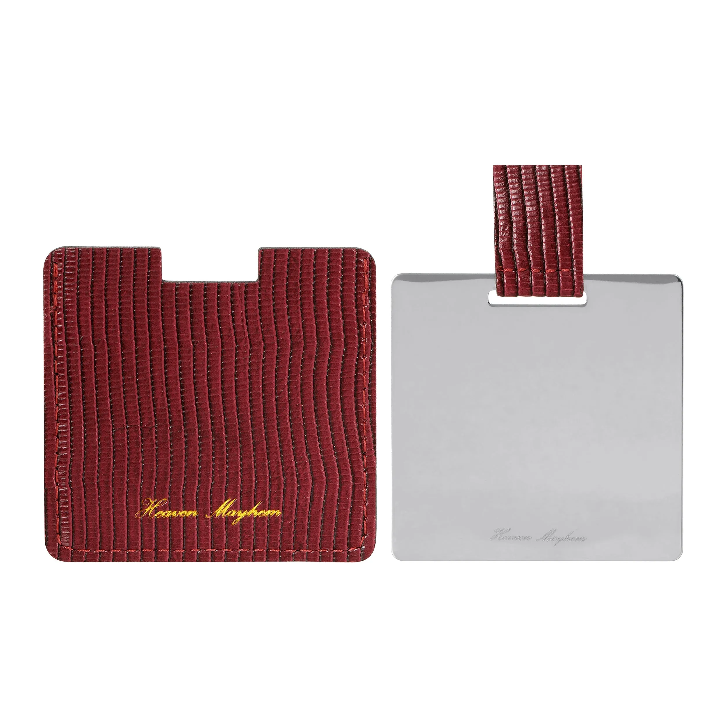 MIRROR COMPACT BURGUNDY